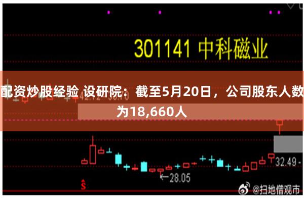 配资炒股经验 设研院：截至5月20日，公司股东人数为18,660人