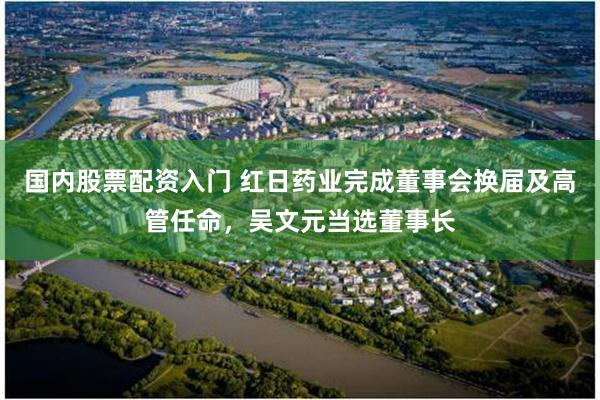 国内股票配资入门 红日药业完成董事会换届及高管任命，吴文元当选董事长