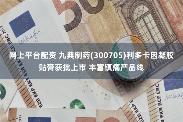 网上平台配资 九典制药(300705)利多卡因凝胶贴膏获批上市 丰富镇痛产品线