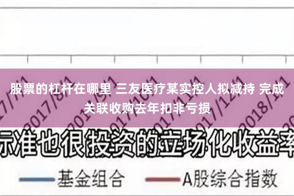 股票的杠杆在哪里 三友医疗某实控人拟减持 完成关联收购去年扣非亏损