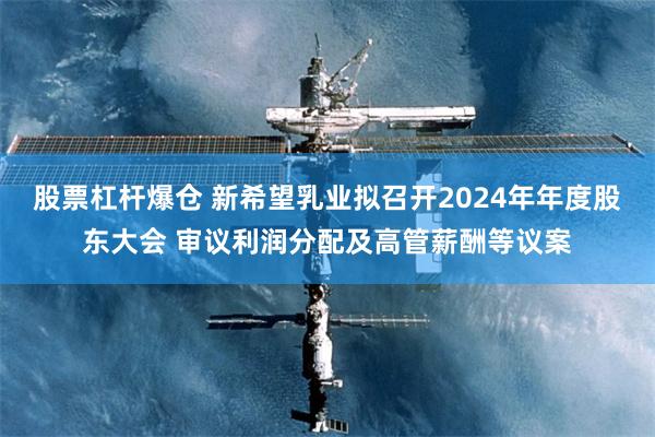 股票杠杆爆仓 新希望乳业拟召开2024年年度股东大会 审议利润分配及高管薪酬等议案