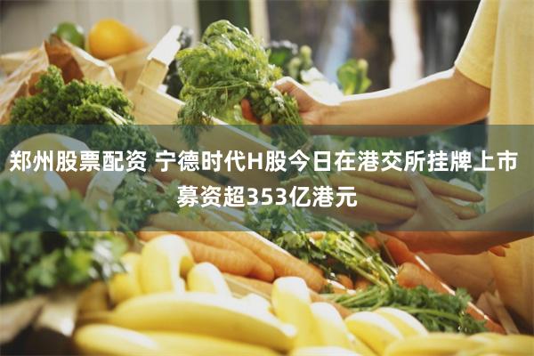 郑州股票配资 宁德时代H股今日在港交所挂牌上市 募资超353亿港元