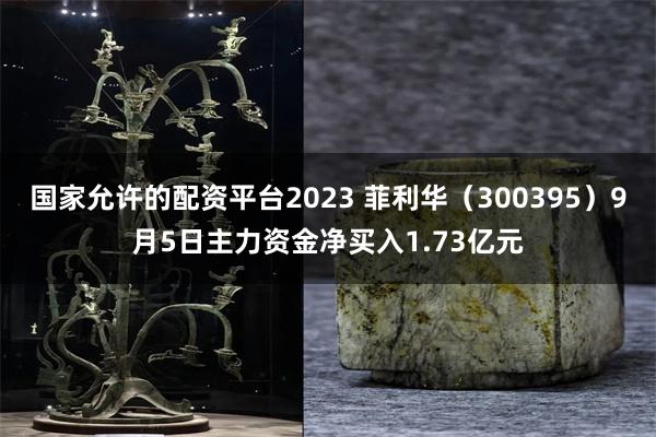 国家允许的配资平台2023 菲利华（300395）9月5日主力资金净买入1.73亿元