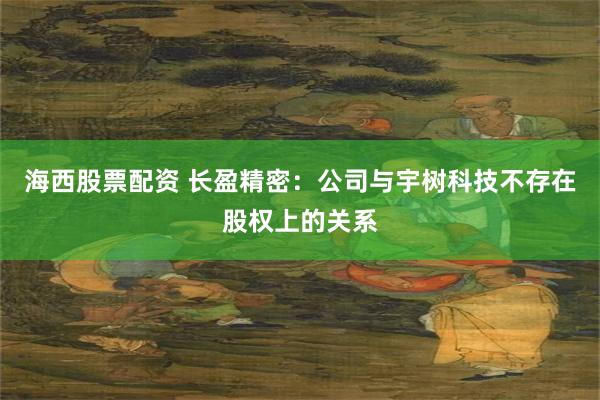 海西股票配资 长盈精密：公司与宇树科技不存在股权上的关系