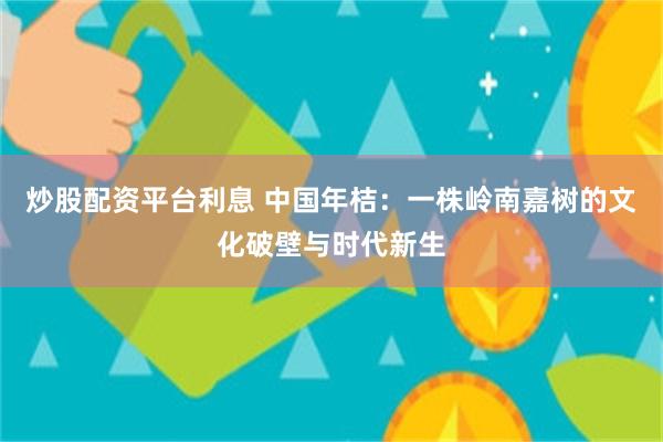 炒股配资平台利息 中国年桔：一株岭南嘉树的文化破壁与时代新生