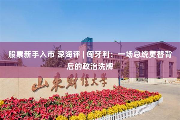 股票新手入市 深海评 | 匈牙利：一场总统更替背后的政治洗牌