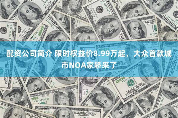 配资公司简介 限时权益价8.99万起,大众首款城市NOA家轿来了