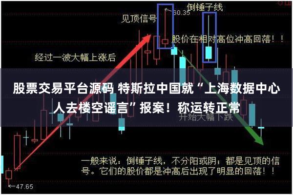 股票交易平台源码 特斯拉中国就“上海数据中心人去楼空谣言”报案！称运转正常