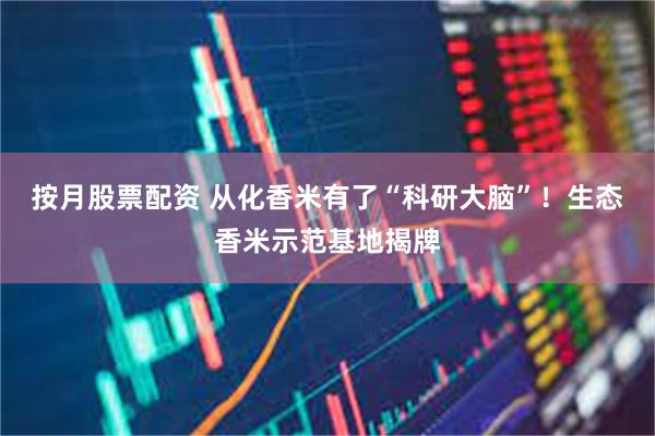 按月股票配资 从化香米有了“科研大脑”!生态香米示范基地揭牌