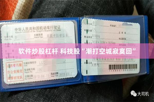 软件炒股杠杆 科技股“潮打空城寂寞回”